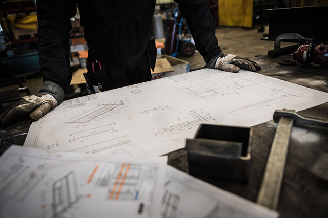 ritningsläsning på mr mekan & konstruktion i skellefteå